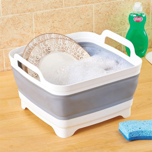 La bassine pliable sert aussi à la vaisselle