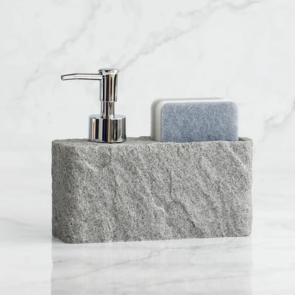 distributeur-savon-resine-gris
