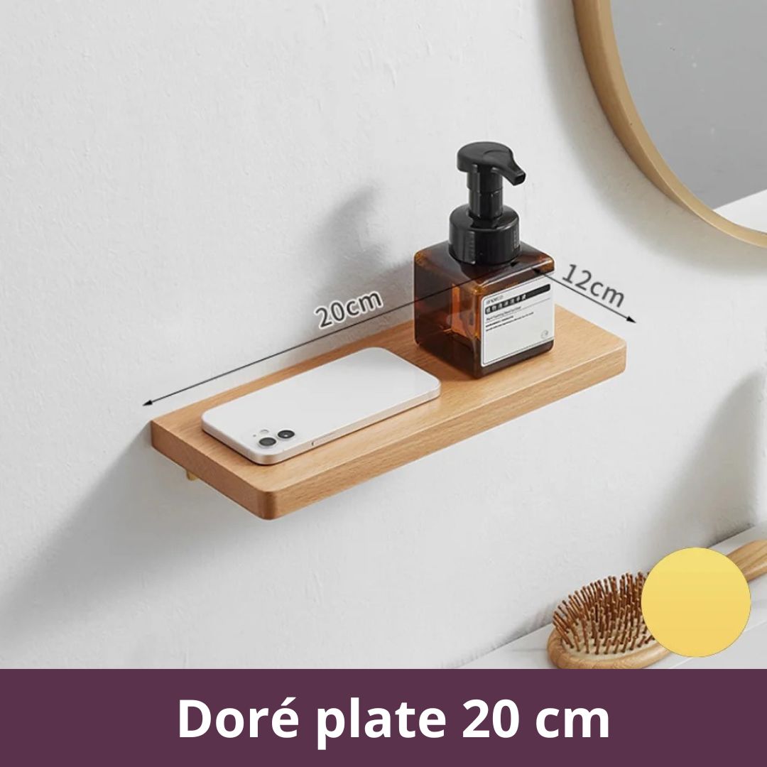 etagere-bois-salle-de-bain-dore-plate-20cm