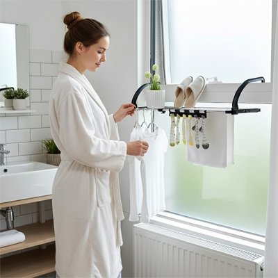 Etendoir linge pliable balcon