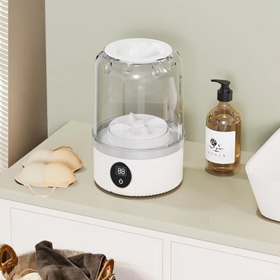 mini-machine-à-laver-blanche