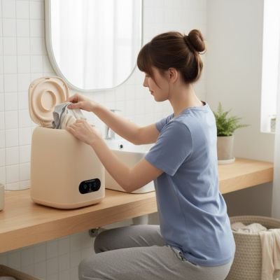 Mini machine à laver discrète