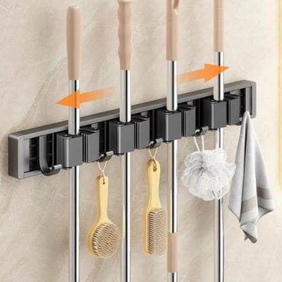 Porte balai mural adaptable