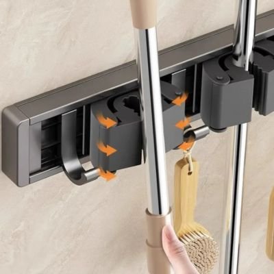 Porte balai mural universel